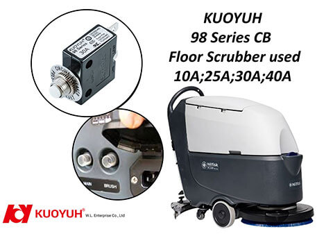 KUOYUH 98 Series Circuit Breakers for Floor Scrubber