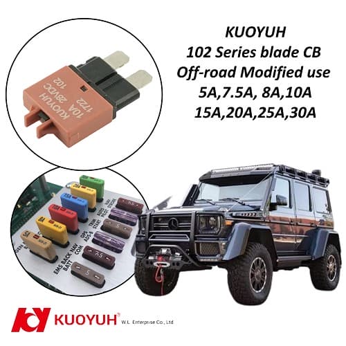 Resettable Blade Circuit Breakers for Off-Road Modified Cars Resettable Blade Circuit Breakers for Off-Road Modified Cars