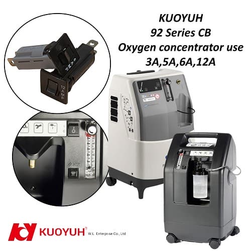 KUOYUH 92 Series Overload Protectors for Oxygen Machines and Medical Equipment KUOYUH 92 Series Overload Protectors for Oxygen Machines and Medical Equipment