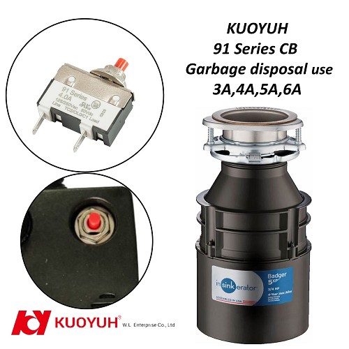 KUOYUH 91 Series Circuit Breaker for Garbage Disposals