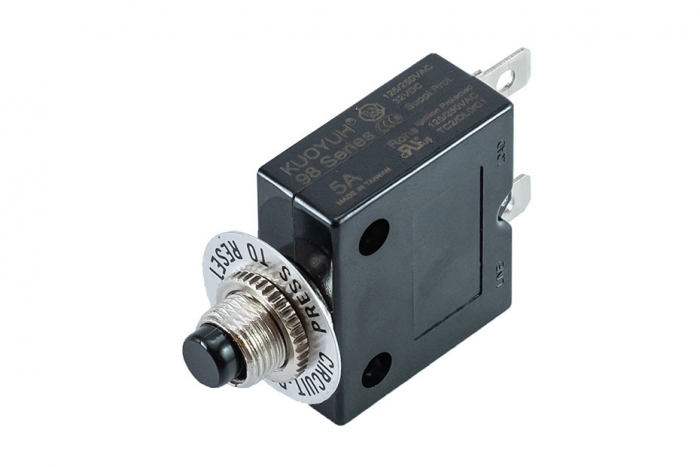 KUOYUH 98 Series 5 AMP Push Button Reset Circuit Breaker