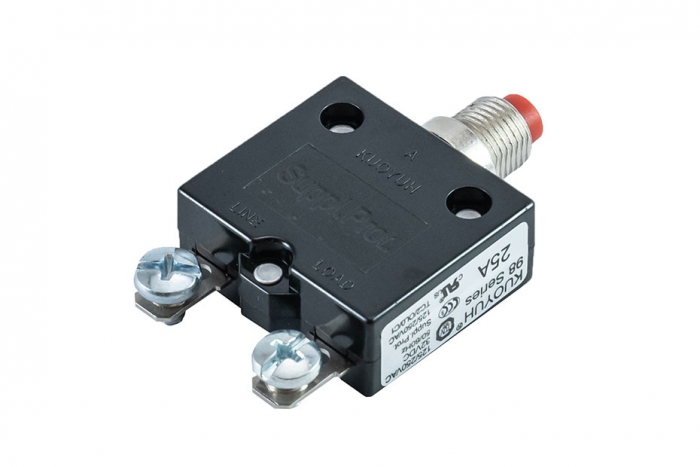 KUOYUH 98 Series 25 AMP Push Button Reset Circuit Breaker